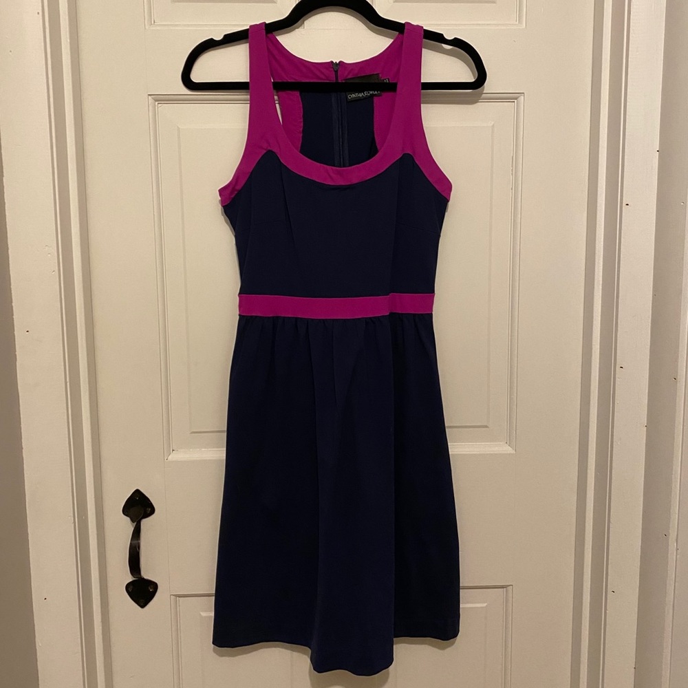 Cynthia Rowley purple and blue dress